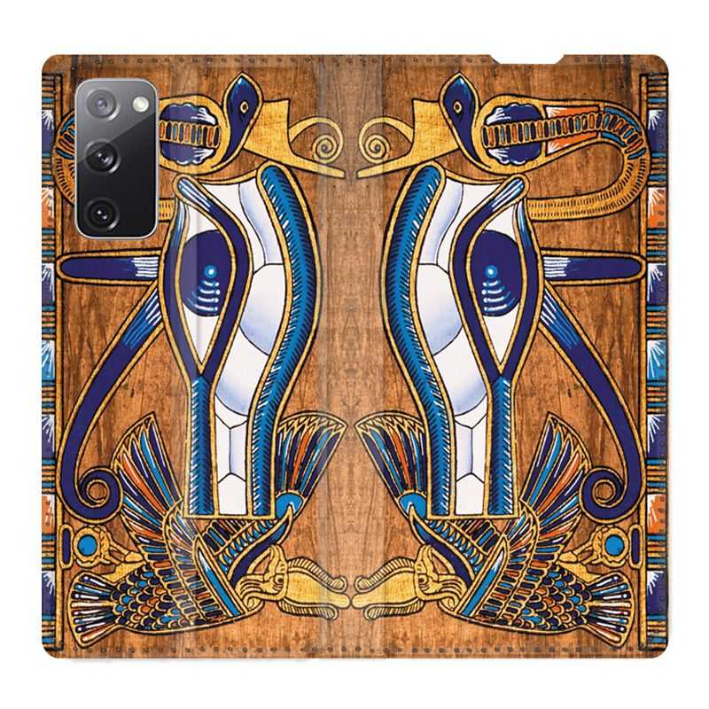 Housse Cuir Portefeuille Pour Samsung Galaxy S20 FE / S20FE Egypte Papyrus