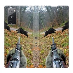 Housse Cuir Portefeuille Pour Samsung Galaxy S20 FE / S20FE Chasse Vision Tir