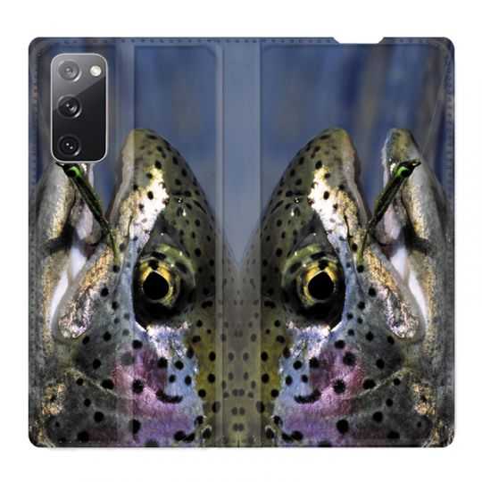 Housse Cuir Portefeuille Pour Samsung Galaxy S20 FE / S20FE Peche Truite