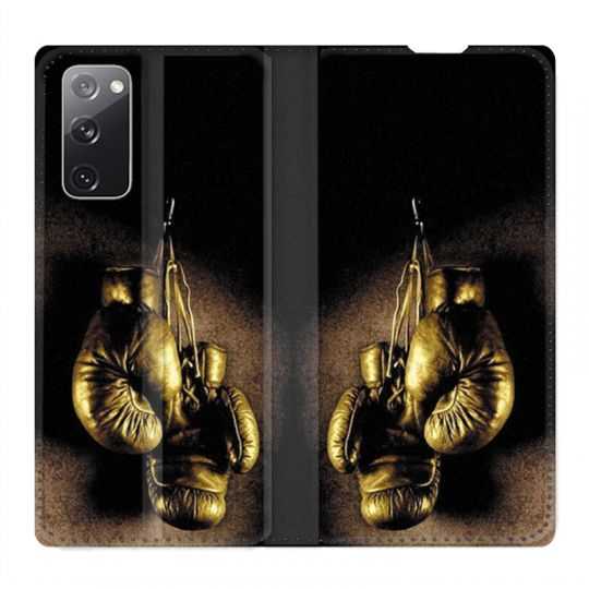 Housse Cuir Portefeuille Pour Samsung Galaxy S20 FE / S20FE Boxe Gant Vintage