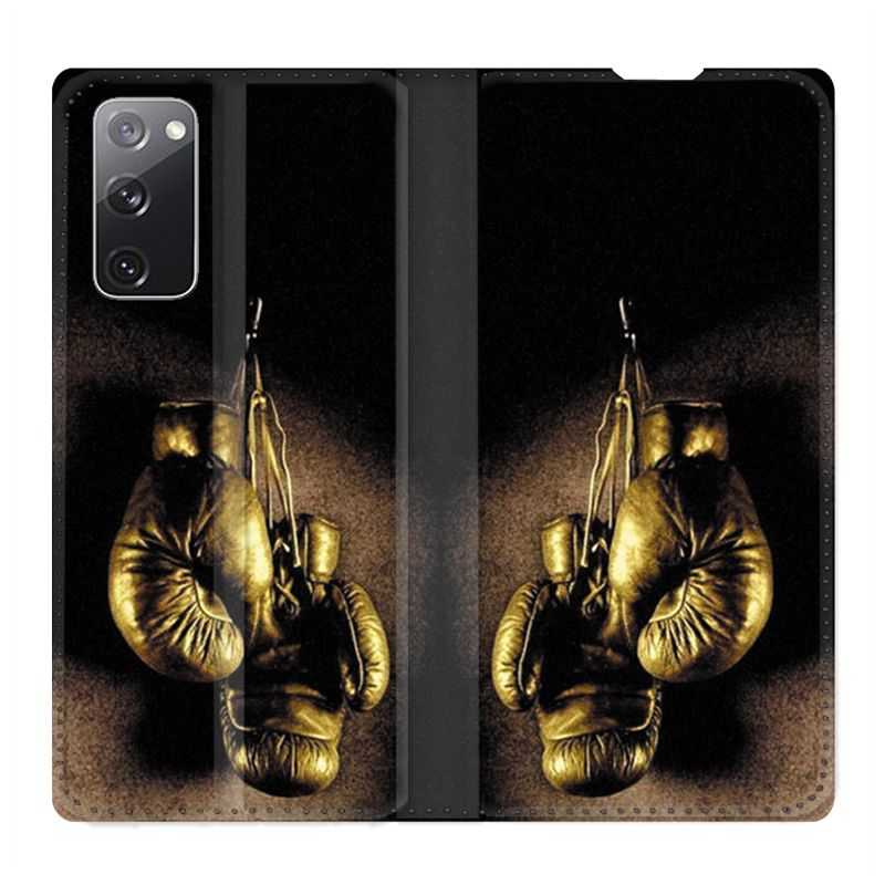 Housse Cuir Portefeuille Pour Samsung Galaxy S20 FE / S20FE Boxe Gant Vintage