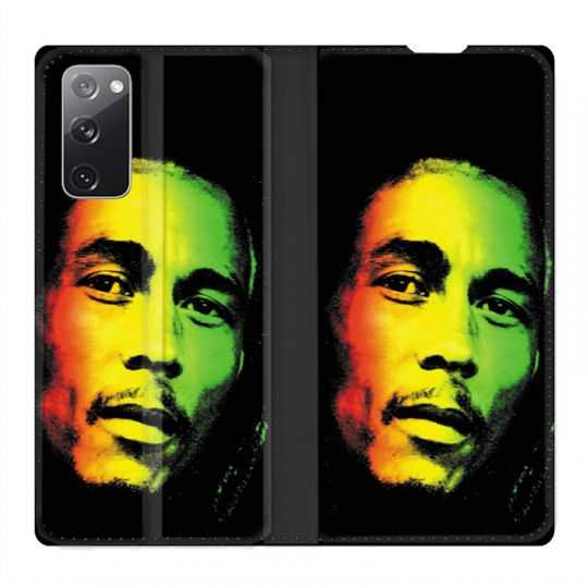 Housse Cuir Portefeuille Pour Samsung Galaxy S20 FE / S20FE Bob Marley 2