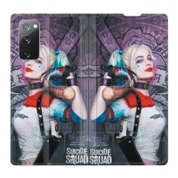 Housse Cuir Portefeuille Pour Samsung Galaxy S20 FE / S20FE Harley Quinn Batte