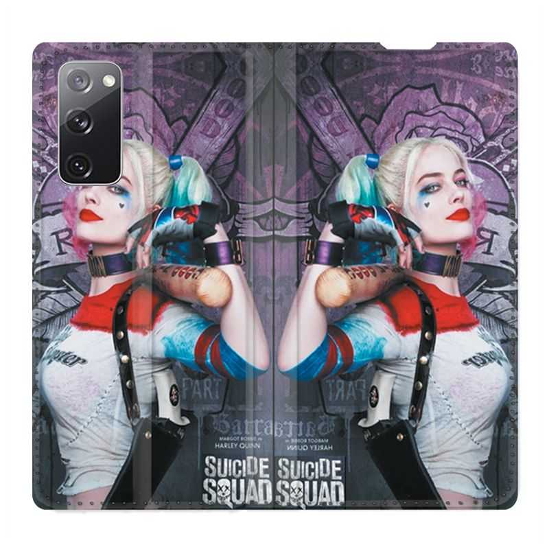 Housse Cuir Portefeuille Pour Samsung Galaxy S20 FE / S20FE Harley Quinn Batte