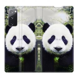 Housse Cuir Portefeuille Pour Samsung Galaxy S20 FE / S20FE Panda Color