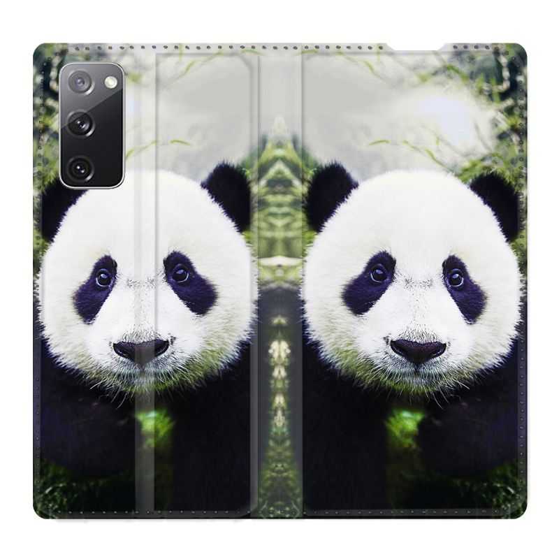 Housse Cuir Portefeuille Pour Samsung Galaxy S20 FE / S20FE Panda Color