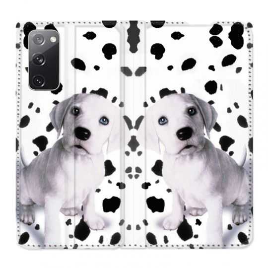 Housse Cuir Portefeuille Pour Samsung Galaxy S20 FE / S20FE Chien Dalmatien