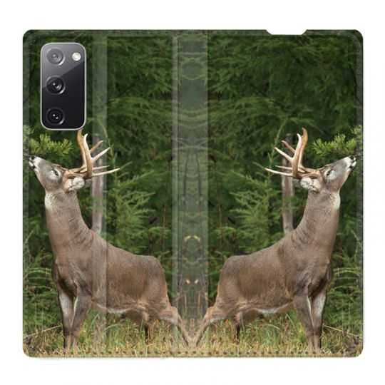 Housse Cuir Portefeuille Pour Samsung Galaxy S20 FE / S20FE Cerf