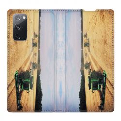 Housse Cuir Portefeuille Pour Samsung Galaxy S20 FE / S20FE Agriculture Moissonneuse