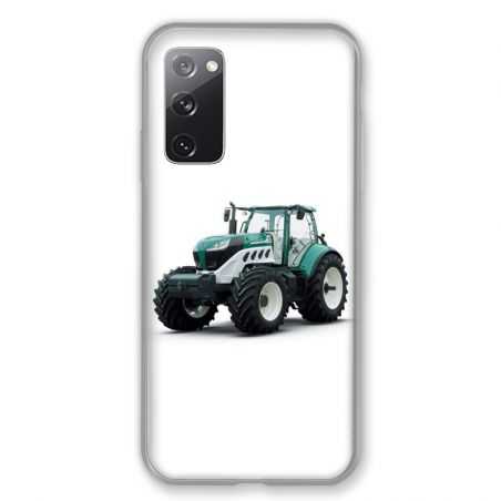Coque Pour Samsung Galaxy S20 FE / S20FE Agriculture Tracteur Blanc