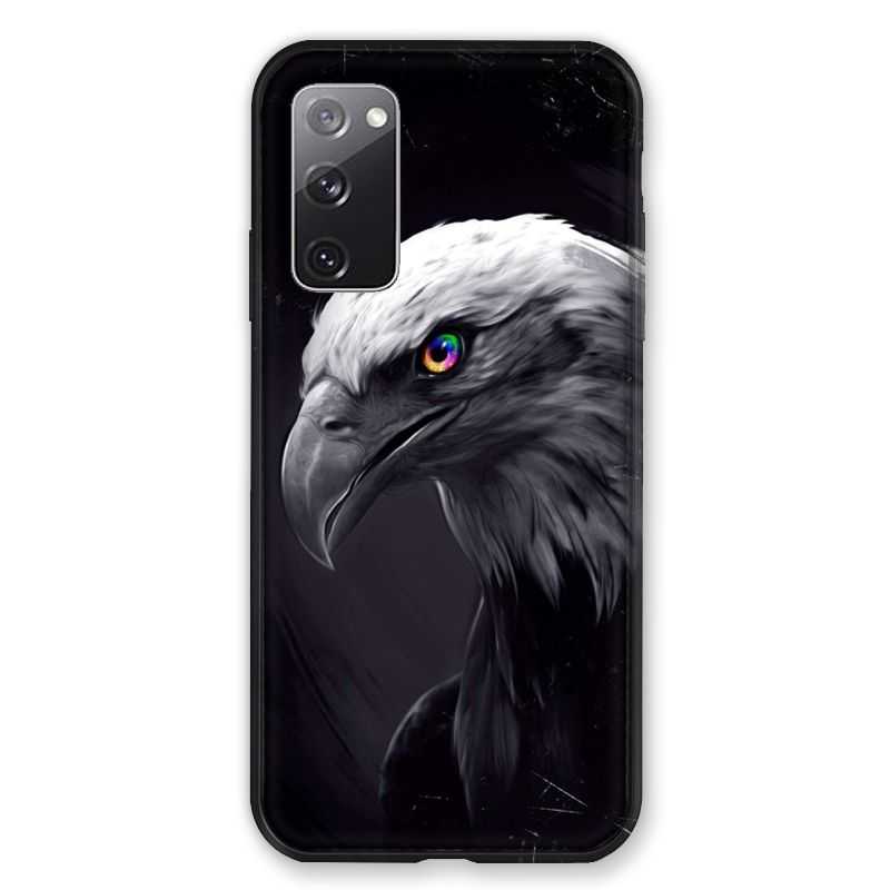 Coque Pour Samsung Galaxy S20 FE / S20FE Aigle Royal Noir