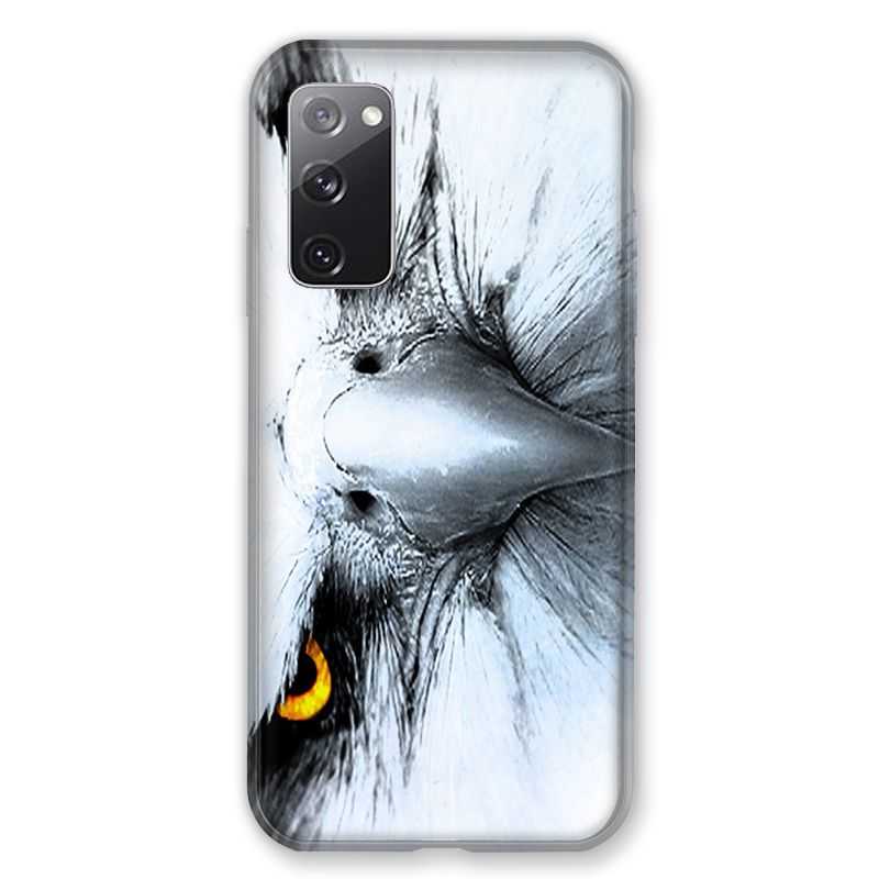 Coque Pour Samsung Galaxy S20 FE / S20FE Aigle Royal Blanc