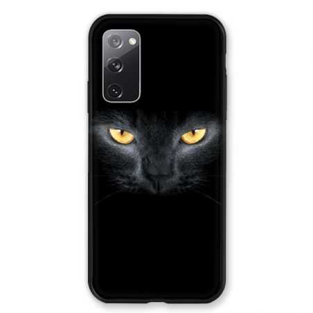 Coque Pour Samsung Galaxy S20 FE / S20FE Chat Noir
