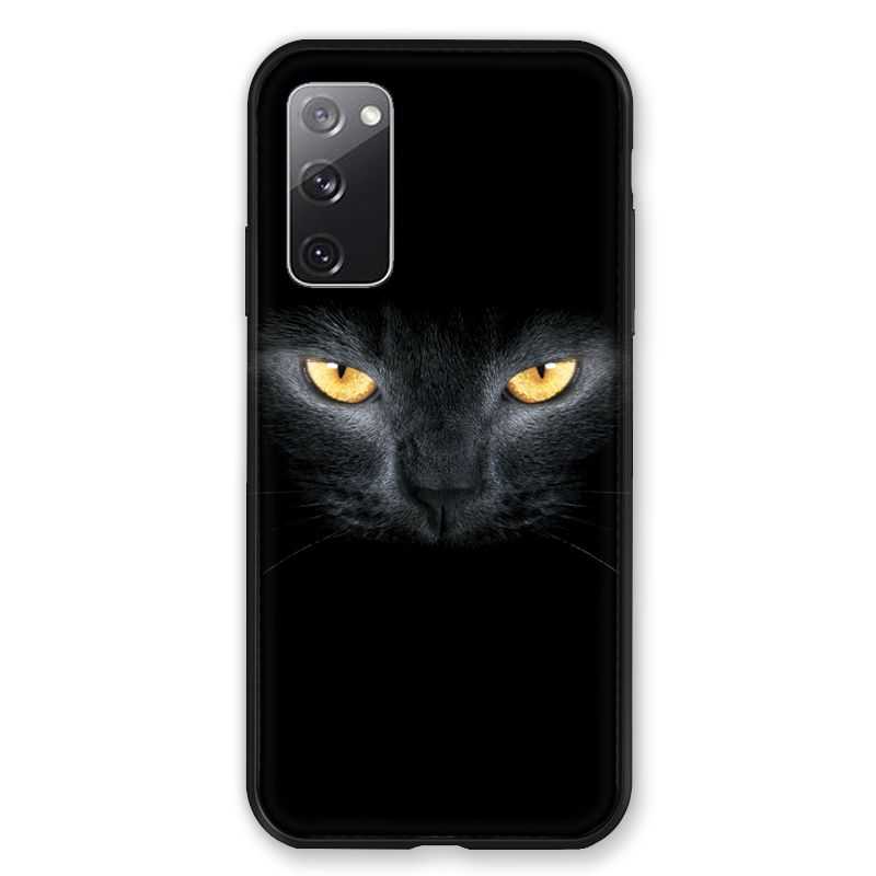Coque Pour Samsung Galaxy S20 FE / S20FE Chat Noir