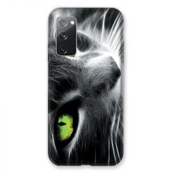 Coque Pour Samsung Galaxy S20 FE / S20FE Chat Vert