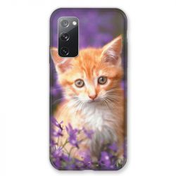 Coque Pour Samsung Galaxy S20 FE / S20FE Chat Violet
