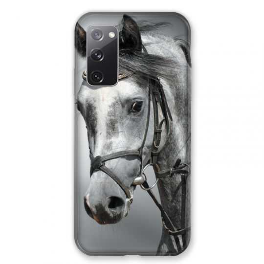 Coque Pour Samsung Galaxy S20 FE / S20FE Cheval Blanc