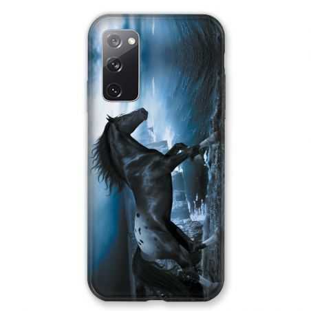 Coque Pour Samsung Galaxy S20 FE / S20FE Cheval Noir