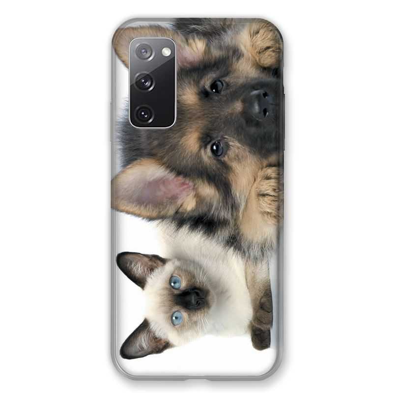 Coque Pour Samsung Galaxy S20 FE / S20FE Chien vs Chat