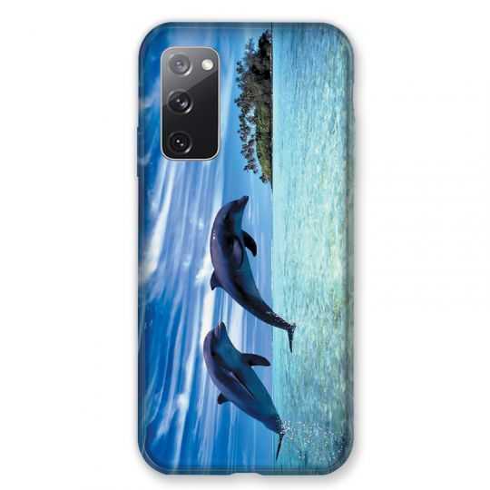 Coque Pour Samsung Galaxy S20 FE / S20FE Dauphin Ile