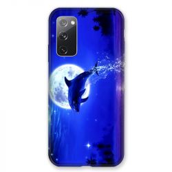 Coque Pour Samsung Galaxy S20 FE / S20FE Dauphin Lune