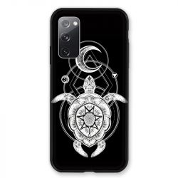 Coque Pour Samsung Galaxy S20 FE / S20FE Animaux Maori Tortue Noir