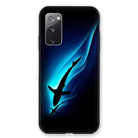 Coque Pour Samsung Galaxy S20 FE / S20FE Requin Noir