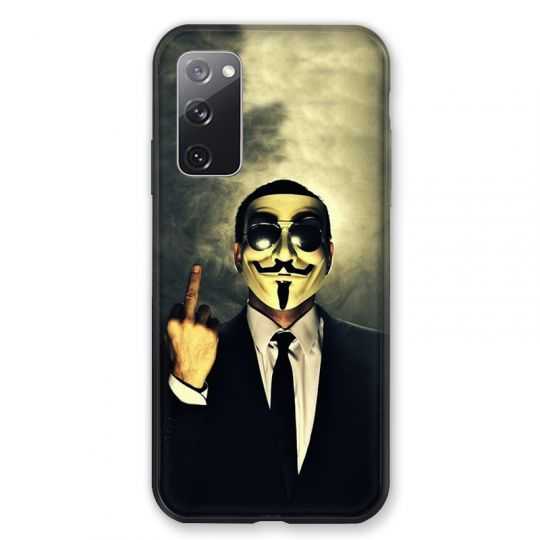 Coque Pour Samsung Galaxy S20 FE / S20FE Anonymous Doigt