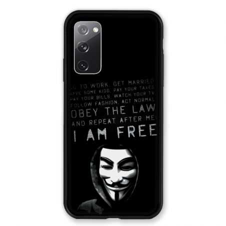 Coque Pour Samsung Galaxy S20 FE / S20FE Anonymous I am free