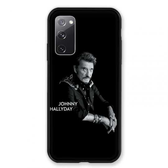 Coque Pour Samsung Galaxy S20 FE / S20FE Johnny Hallyday Noir