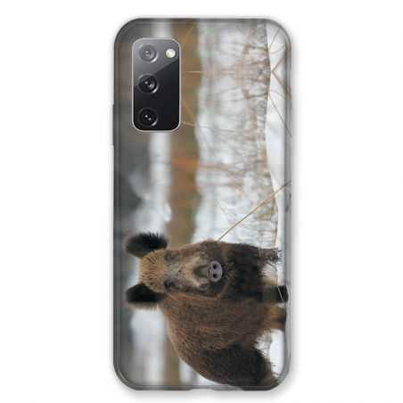 Coque Pour Samsung Galaxy S20 FE / S20FE Chasse Sanglier Neige