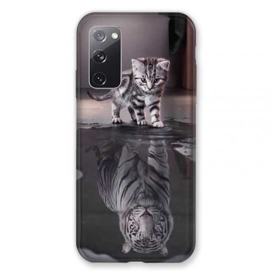 Coque Pour Samsung Galaxy S20 FE / S20FE Chat Reflet