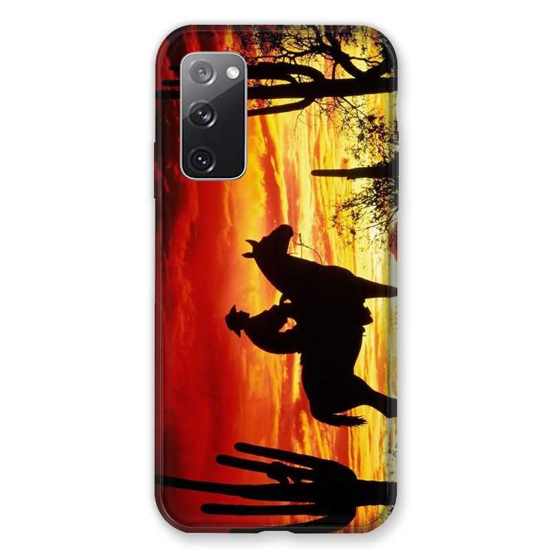 Coque Pour Samsung Galaxy S20 FE / S20FE Cow Boy Soleil