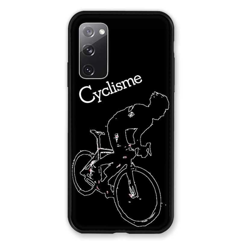 Coque Pour Samsung Galaxy S20 FE / S20FE Cyclisme Ombre Blanche