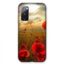 Coque Pour Samsung Galaxy S20 FE / S20FE Fleur Coquelicot
