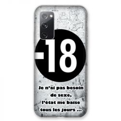 Coque Pour Samsung Galaxy S20 FE / S20FE Humour 18 Ans