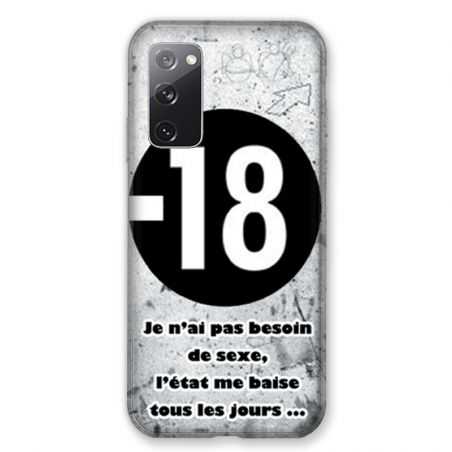 Coque Pour Samsung Galaxy S20 FE / S20FE Humour 18 Ans