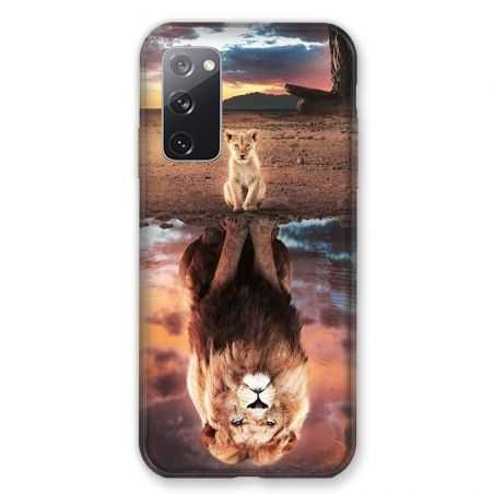 Coque Pour Samsung Galaxy S20 FE / S20FE Lion Reflet