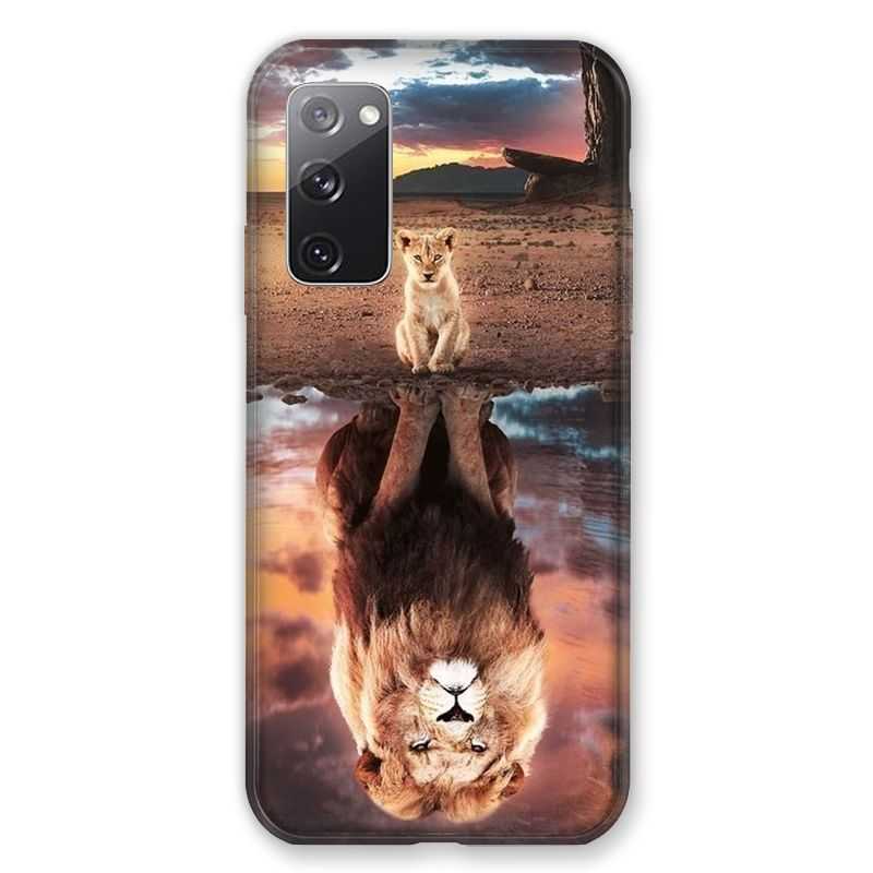 Coque Pour Samsung Galaxy S20 FE / S20FE Lion Reflet