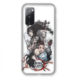 Coque Pour Samsung Galaxy S20 FE / S20FE Manga Demon Slayer Blanc