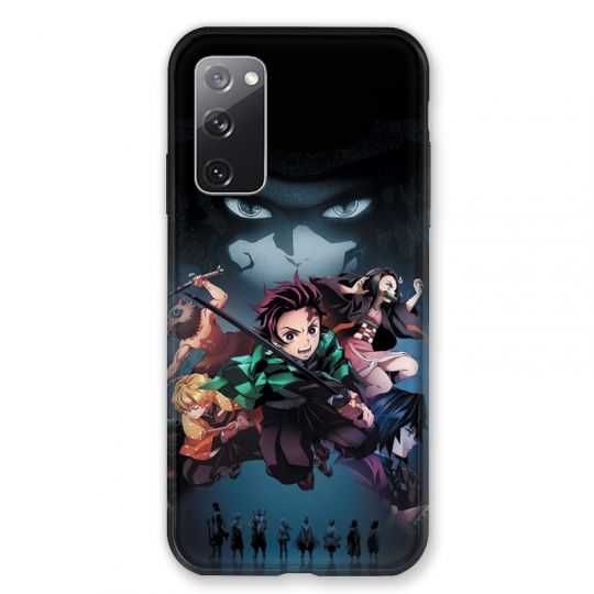 Coque Pour Samsung Galaxy S20 FE / S20FE Manga Demon Slayer Noir