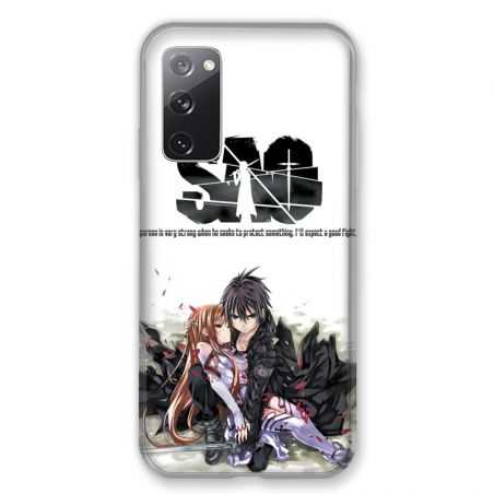 Coque Pour Samsung Galaxy S20 FE / S20FE Manga SAO sword Art Online Blanc