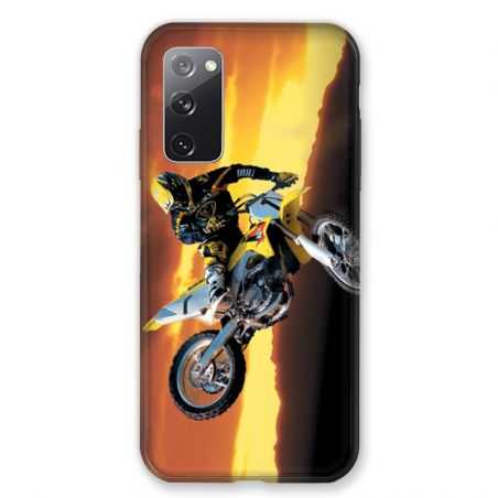 Coque Pour Samsung Galaxy S20 FE / S20FE Moto Cross Noir