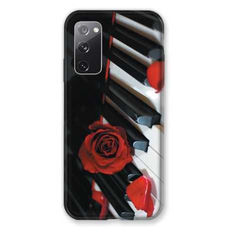 Coque Pour Samsung Galaxy S20 FE / S20FE Musique Rose Piano