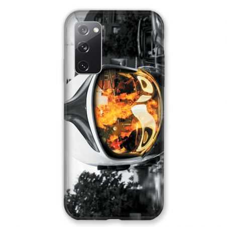 Coque Pour Samsung Galaxy S20 FE / S20FE Pompier Casque Feu
