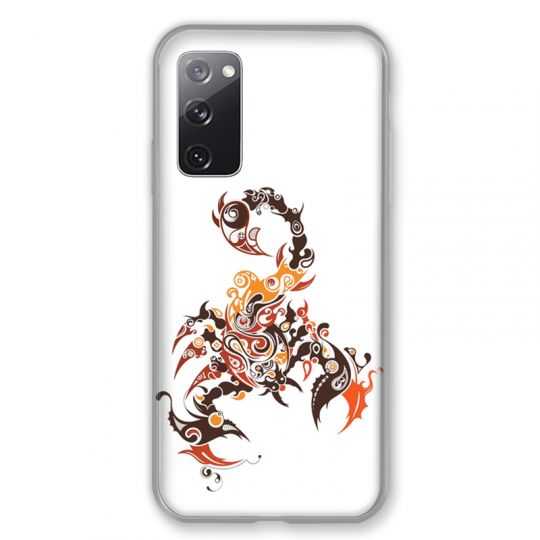 Coque Pour Samsung Galaxy S20 FE / S20FE Scorpion Blanc