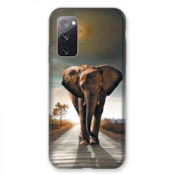 Coque Pour Samsung Galaxy S20 FE / S20FE Savane Elephant Route