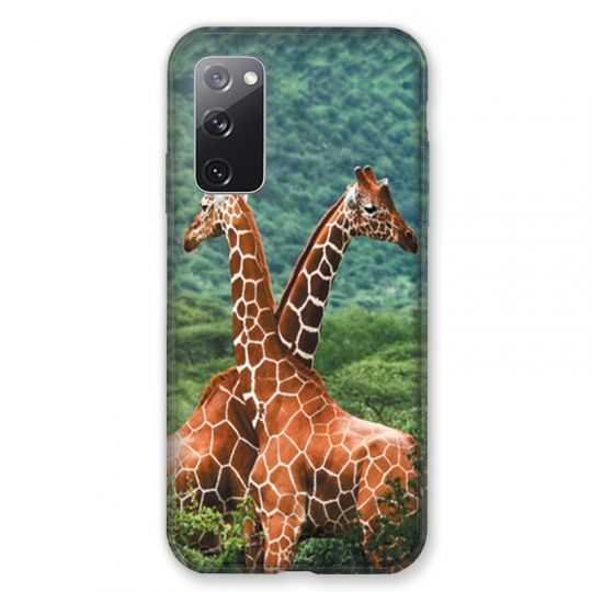 Coque Pour Samsung Galaxy S20 FE / S20FE Savane Girafe Duo