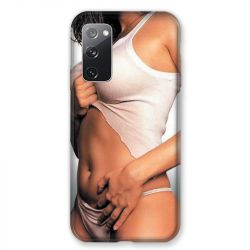 Coque Pour Samsung Galaxy S20 FE / S20FE Sexy Tee Shirt Blanc