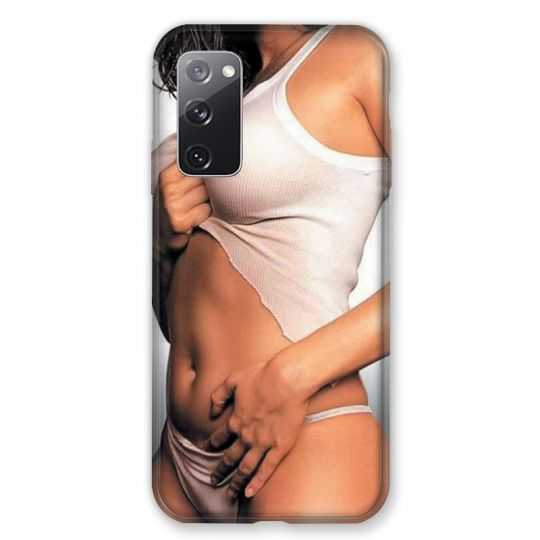 Coque Pour Samsung Galaxy S20 FE / S20FE Sexy Tee Shirt Blanc